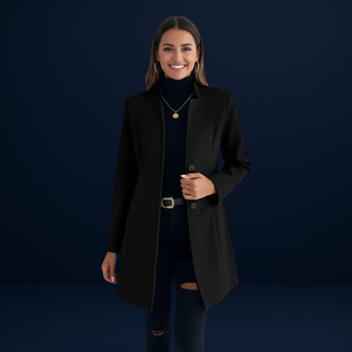 Alessandra | Modern and Refined Women's Long Coat