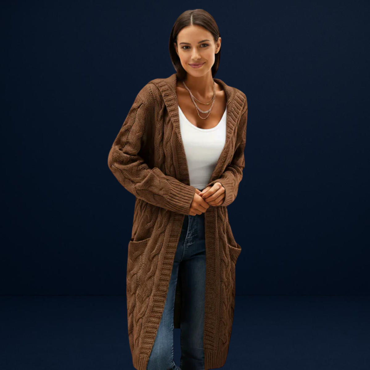 Chiara | Women’s Cable Knit Cardigan