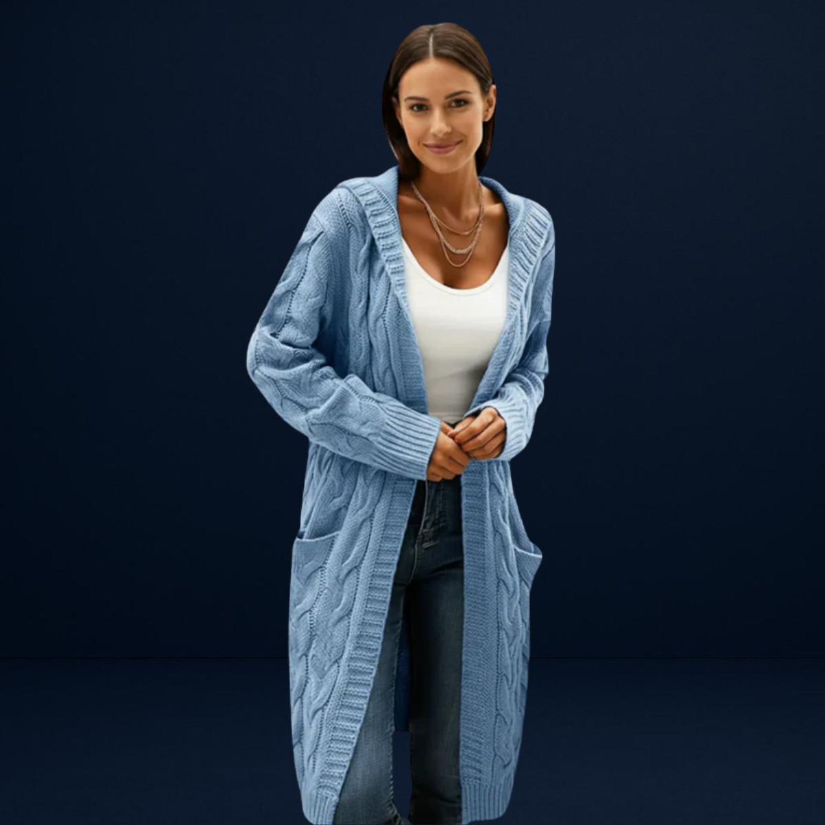 Chiara | Women’s Cable Knit Cardigan