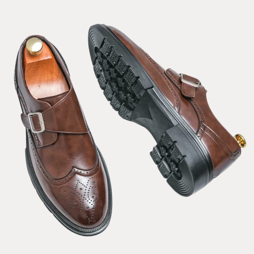 Vittorio | Monk Strap Leather Loafers