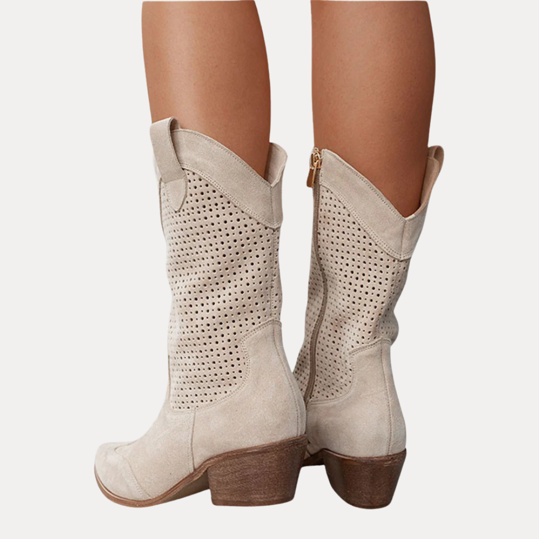 Sienna | Perforated Western Boots