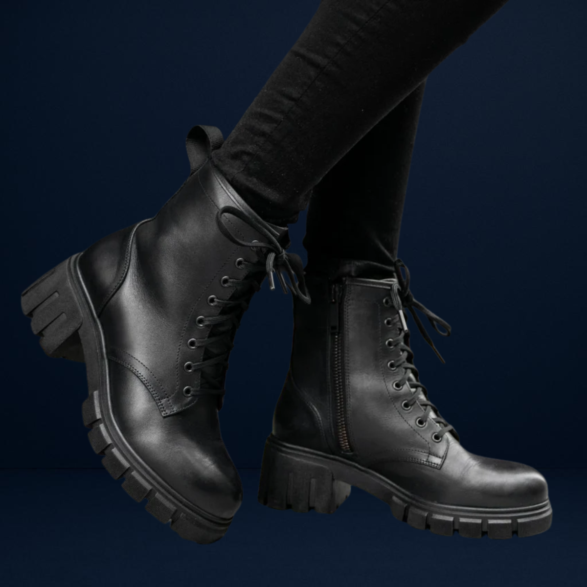 Mira | Women’s Chunky Lace-Up Boots