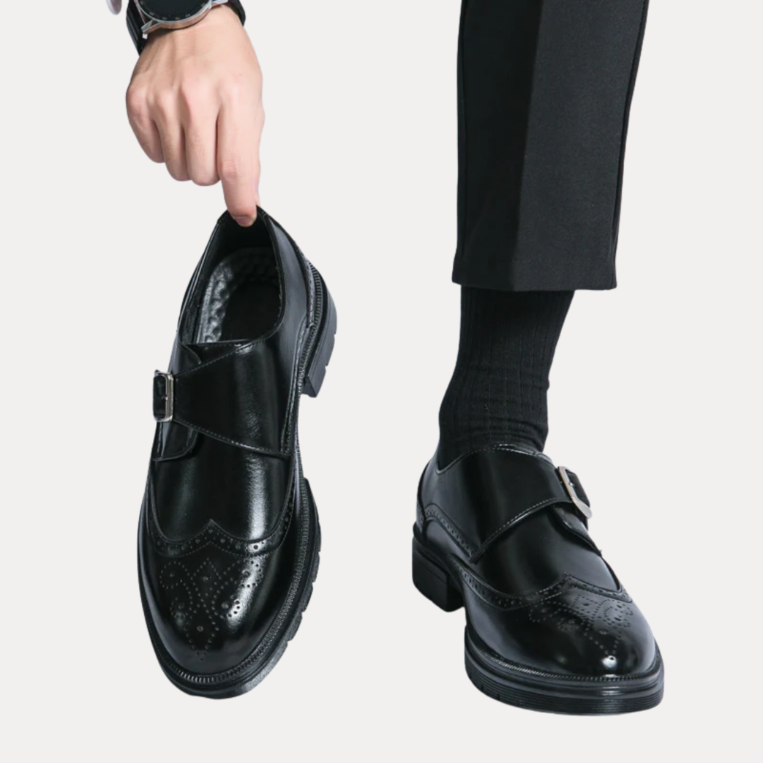Vittorio | Monk Strap Leather Loafers