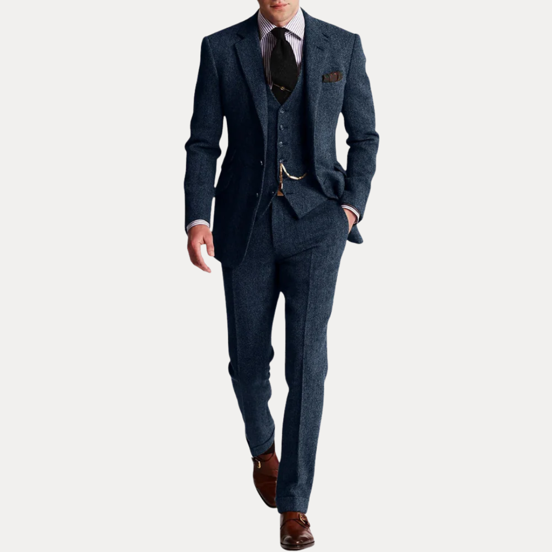 Harrison | Men’s Classic Tweed Three-Piece Suit